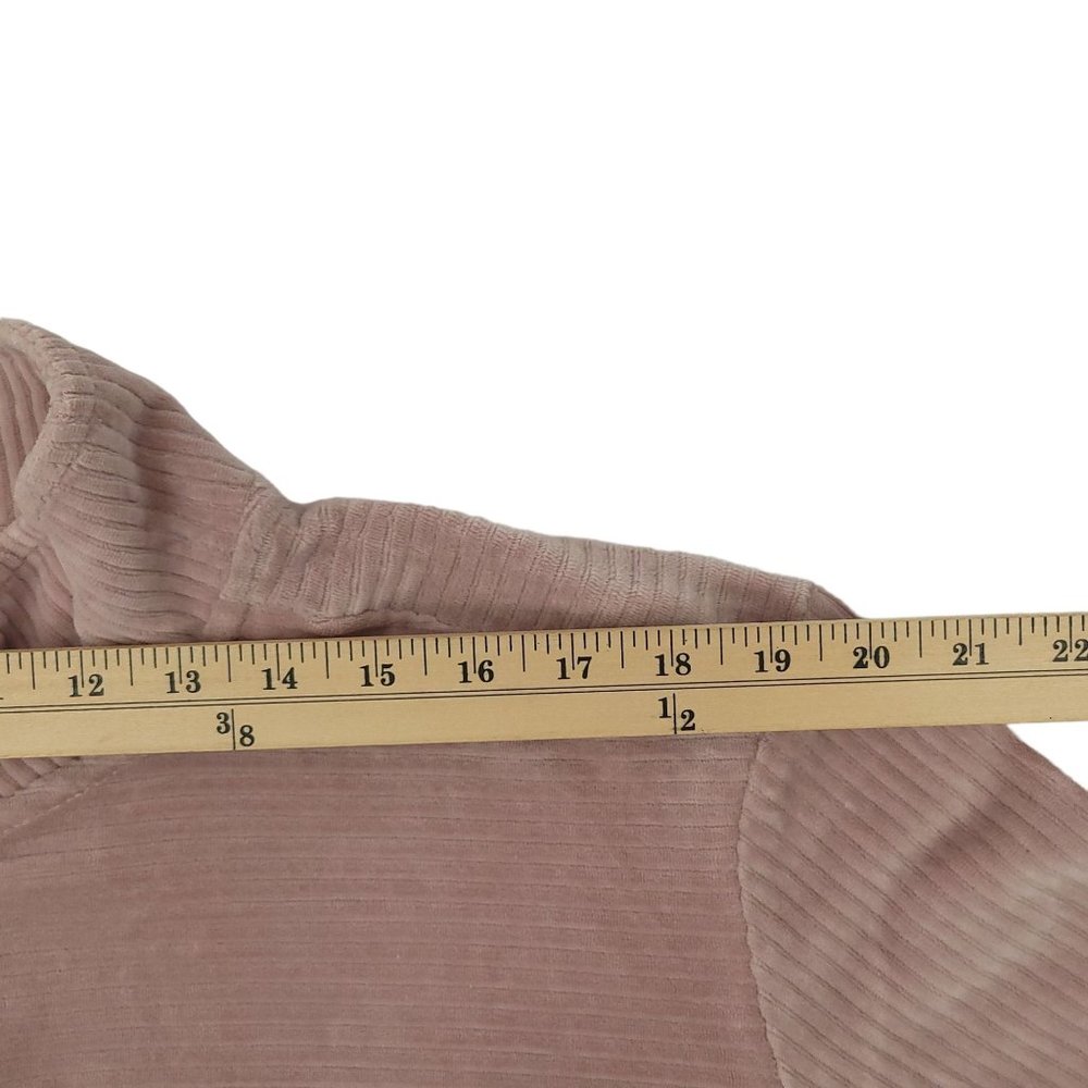 Simply Southern Velour Corduroy Pink Mauve Pullover Top Womens M Long Sleeve - Picture 4 of 16